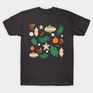 Christmas Baubles and Mistletoe T-Shirt